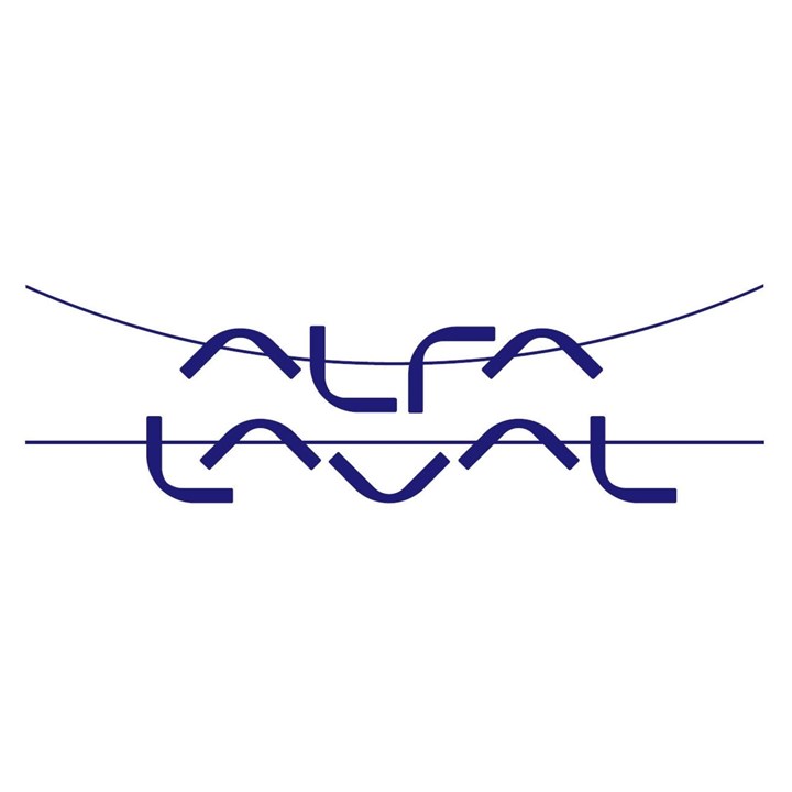 Alfa Laval logo.